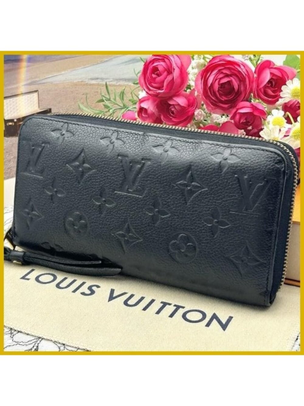 Louis Vuitton Empreinte Zippy Wallet Noir